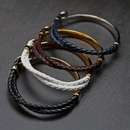 Black Braided Bracelet Black